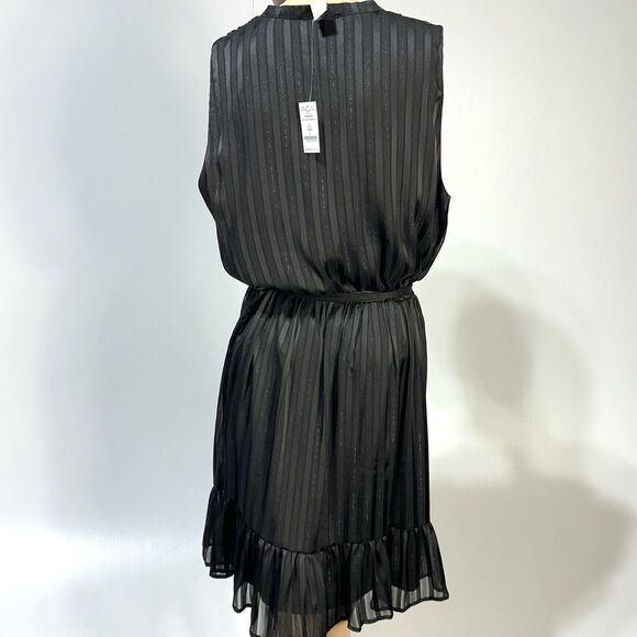 WHBM White House Black Market Women’s Dress L Size L Tie Belt Ruffle Hem NWT - Picture 6 of 13